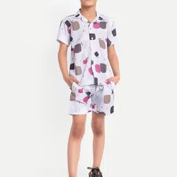 BAESD Kids Printed Pure Cotton Shirt With Shorts-image-54