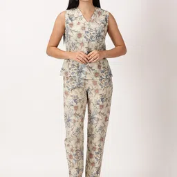 RAVINIK Printed Top With Trousers Co-Ords-image-78