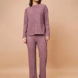 Gipsy Self Design T-shirt With Trousers Co-ords-image-58