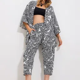 Trend Alacati stili Printed Top With Trousers Co--picture-37