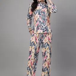 JEFF COOPER Abstract Printed Cuffed Sleeves Shirt & Trousers-picture-21
