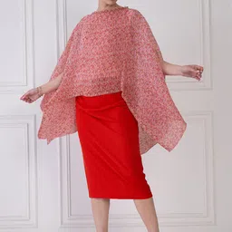 Antheaa Women Kaftan Top & Skirt Co-Ords-image-13
