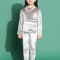 TALES & STORIES Girls Round Neck Top With Leggings Clothing Set-image-11