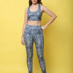 DOOR74 Women Printed Sleeveless Top With Trousers-picture-8