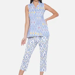 bellamia Printed Top With Trouser-image-5