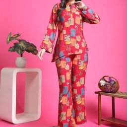 Claura Printed Top & Trousers Co-Ords-image-16