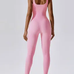 LULU & SKY U-Neck Sculpting Sport Jumpsuit-picture-29