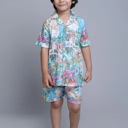 BAESD Boys Printed Pure Cotton Night suit-image-19