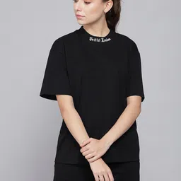 GRIFFEL Round Neck Pure Cotton Oversized Fit T-Shirt & Shorts-image-13