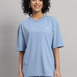 GRIFFEL Printed Pure Cotton Oversized-Fit T-Shirt With Shorts Co-Ords-picture-57