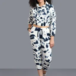 GO DEVIL Printed Hoodie Long Sleeves Top With Trousers Co-Ords-image-33