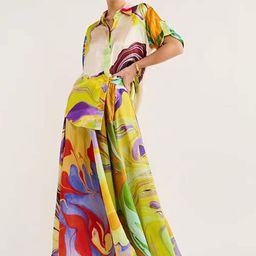 LULU & SKY Printed Shirt With Skirt-image-31