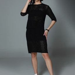 High Star Crochet Cotton Top & Shirt Co Ord-image-52