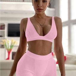 LULU & SKY Shoulder Straps Crop Top With Shorts-image-73