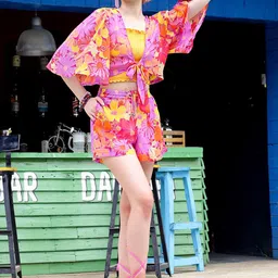 Sera Floral Printed Top & Shorts-picture-20