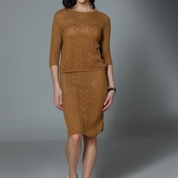 High Star Crochet Cotton Top & Skirts Co-Ord-image-50