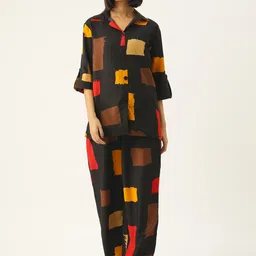 Sleek Italia Printed Shirt With Trousers-picture-44
