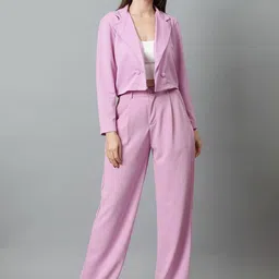 KOTTY Basics Notched Lapel Collar Coat With Trousers-image-47