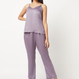 HOUSE OF S Women Shoulder Straps Stain Finish Top With Trouser-picture-24
