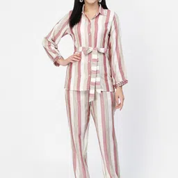 YELLOW CLOUD Striped Shirt With Trouser-picture-10