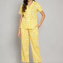 Amagyaa Printed Pure Cotton Shirt With Trousers Co-Ords-image-6