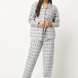 HOUSE OF S Printed Long Sleeves Shirt with Trouser Co-Ord Set-picture-24