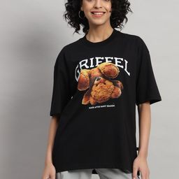 GRIFFEL Graphic Printed Pure Cotton T-shirt With Shorts Co-Ords-picture-12