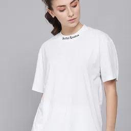 GRIFFEL Round Neck Pure Cotton Oversized Fit T-Shirt & Shorts-image-86