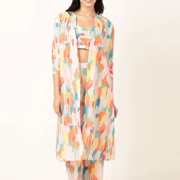 Bannos Swagger Printed Night Suit With Shrug-image-82