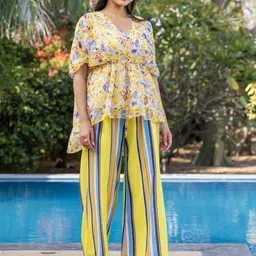 Ambraee Printed Top & Trouser Co-Ord Set-picture-30
