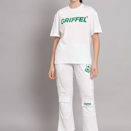GRIFFEL Printed Pure Cotton Oversized T-Shirt With Trouser-image-99