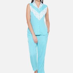 KALINI Shirt Collar Neck Top & Trousers-12