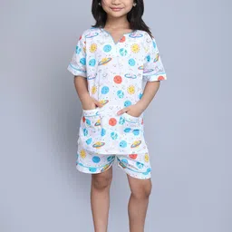 BAESD Girls Printed Pure Cotton Night suit-picture-58