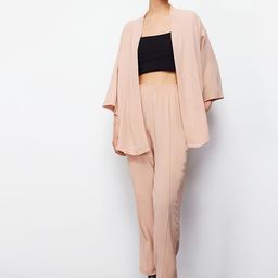 Trendyol Shawl With Top & Trouser-image-35