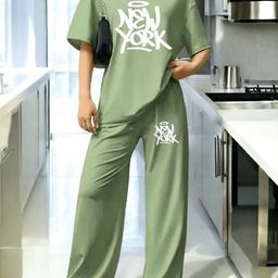 My Swag Printed T-Shirt & Trousers Co-Ords-image-76