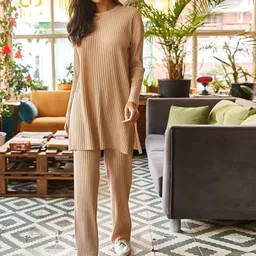 Olalook Self Designed Round Neck Top With Trousers-37