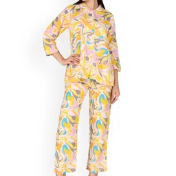 BAESD Abstract Printed Shirt & Palazzo-image-65