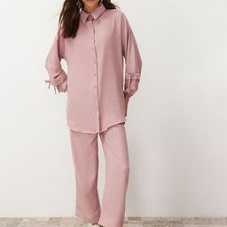 Trendyol Long Sleeves Shirt With Trousers Co-Ords-11