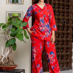JasoriyaPrinted Pure Cotton Shirt With Trouser Co -Ords-image-16