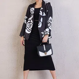 Antheaa Elit Bodycon Midi Dress With Jacket-picture-31