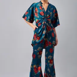 Antheaa Printed Tunic and Trousers-36