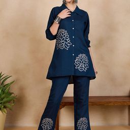Anouk Floral Embroidered Tunic With Trouser Co-Ords-picture-6