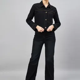 Chemistry Spread Collar Shirt With Flared Trouser-image-50