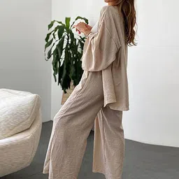 LULU & SKY Loose Shrug And Straight Trouser Co-Ords-32