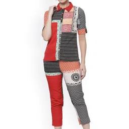 KALINI Printed Shirt With Trouser Co-Ords-image-53