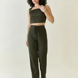 aayu Square Neck Top & Trousers Co-Ords Set-image-41