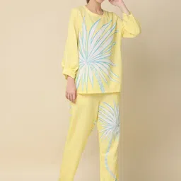 Zolo Label Floral Printed Pure Cotton Top and Trousers-picture-36