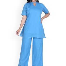 Lirose V-Neck Tunic With Flared Trouser-picture-35