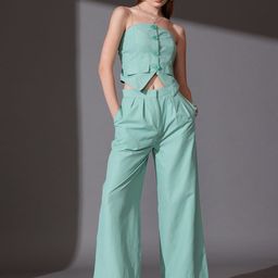 STREET 9 Pure Cotton Top & Trousers Co-Ord Set-image-123