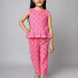 FABRIC FITOOR Girls Printed Pure Cotton Clothing Set-image-6
